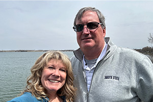 Kim and Anthony DeMaria at Lake Madison. 